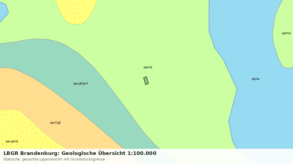 Statische Kartenansicht: LBGR Brandenburg: Geologische Übersicht 1:100.000