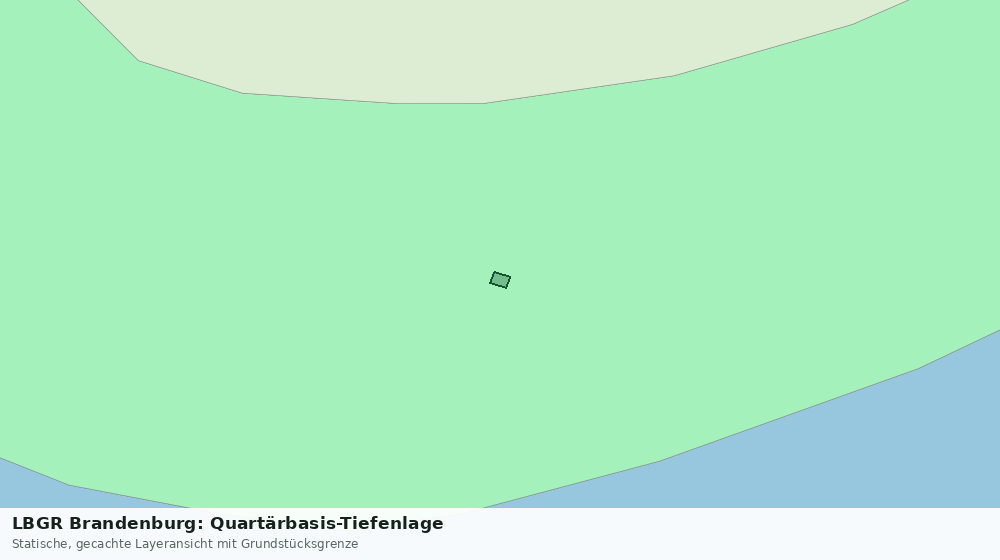Statische Kartenansicht: LBGR Brandenburg: Quartärbasis-Tiefenlage