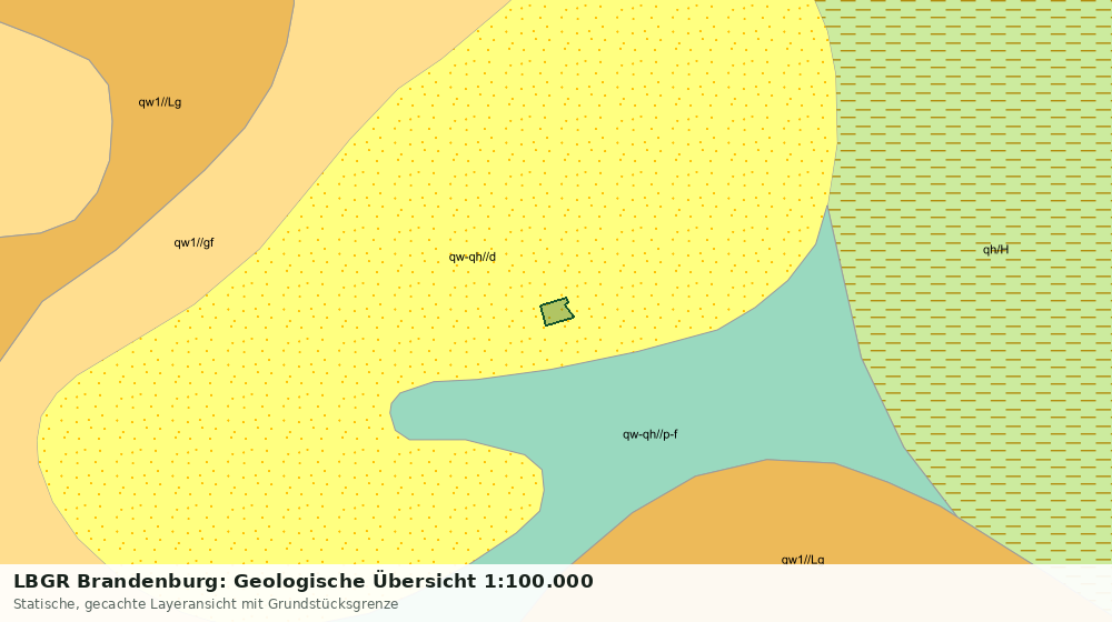 Statische Kartenansicht: LBGR Brandenburg: Geologische Übersicht 1:100.000