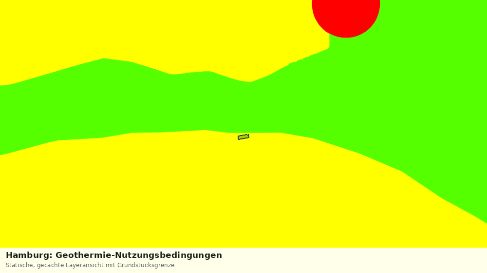 Statische Kartenansicht: Hamburg: Geothermie-Nutzungsbedingungen