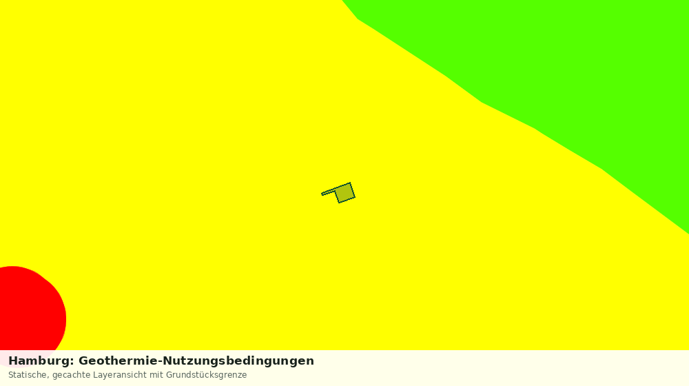 Statische Kartenansicht: Hamburg: Geothermie-Nutzungsbedingungen