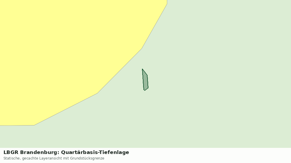 Statische Kartenansicht: LBGR Brandenburg: Quartärbasis-Tiefenlage