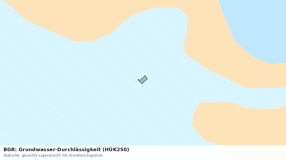 Statische Kartenansicht: BGR: Grundwasser-Durchlässigkeit (HÜK250)