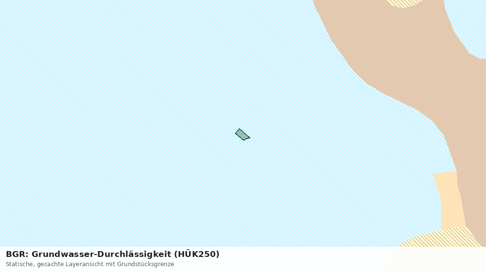 Statische Kartenansicht: BGR: Grundwasser-Durchlässigkeit (HÜK250)