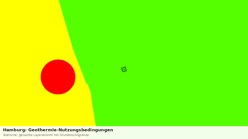 Statische Kartenansicht: Hamburg: Geothermie-Nutzungsbedingungen