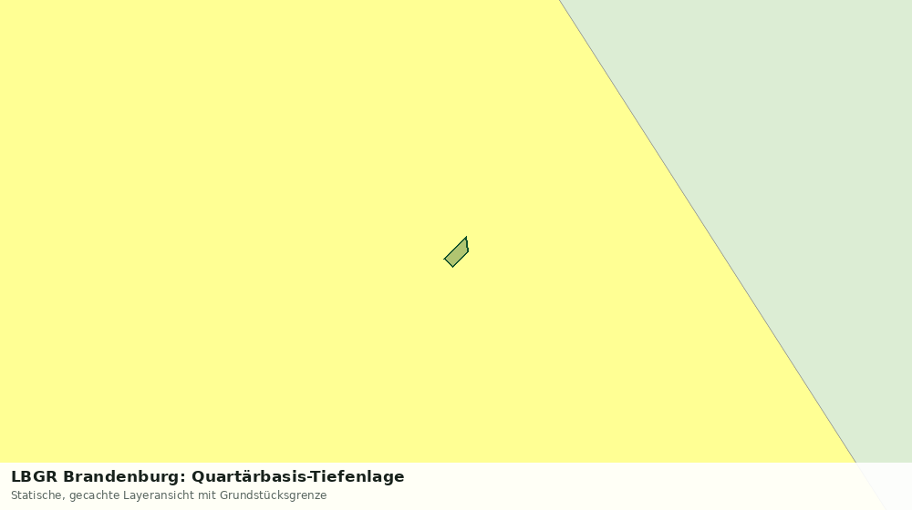 Statische Kartenansicht: LBGR Brandenburg: Quartärbasis-Tiefenlage