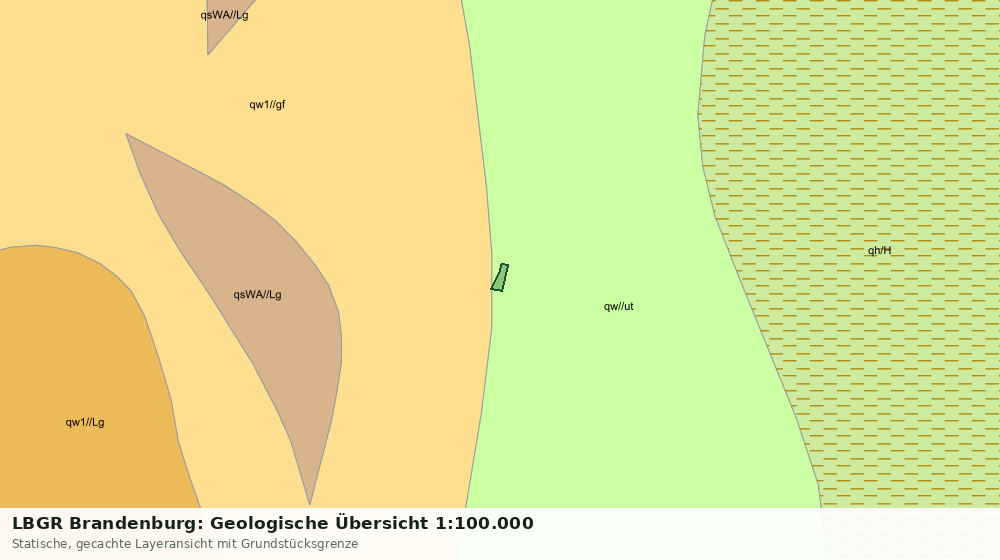 Statische Kartenansicht: LBGR Brandenburg: Geologische Übersicht 1:100.000