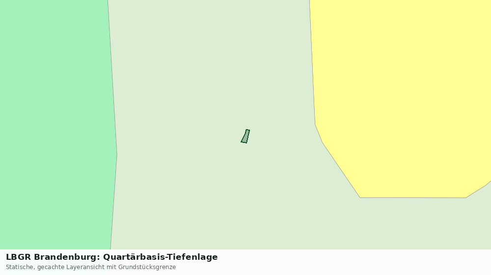 Statische Kartenansicht: LBGR Brandenburg: Quartärbasis-Tiefenlage