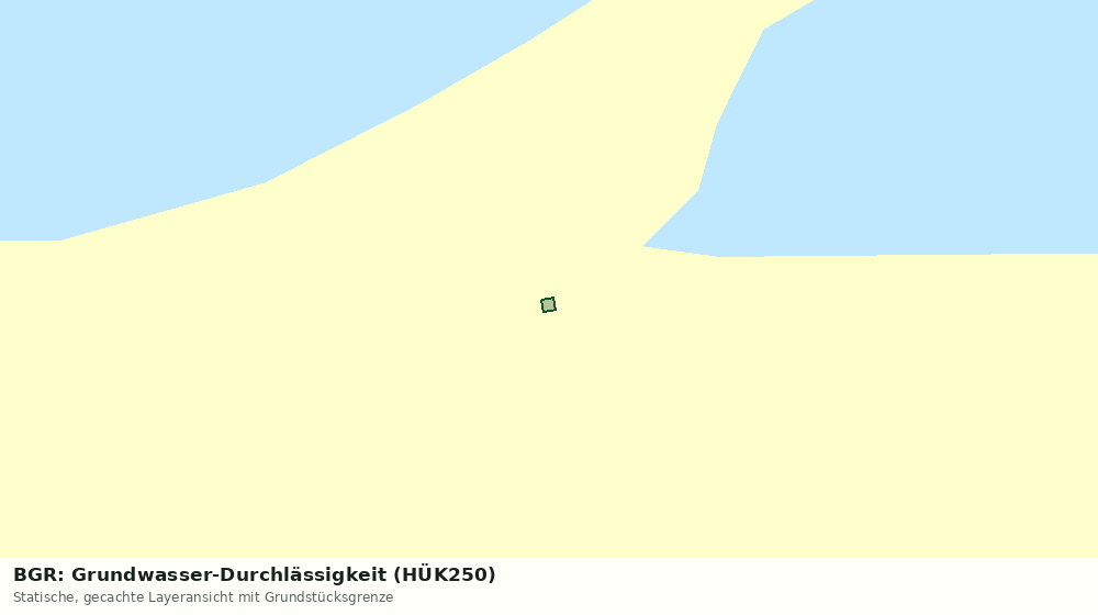 Statische Kartenansicht: BGR: Grundwasser-Durchlässigkeit (HÜK250)