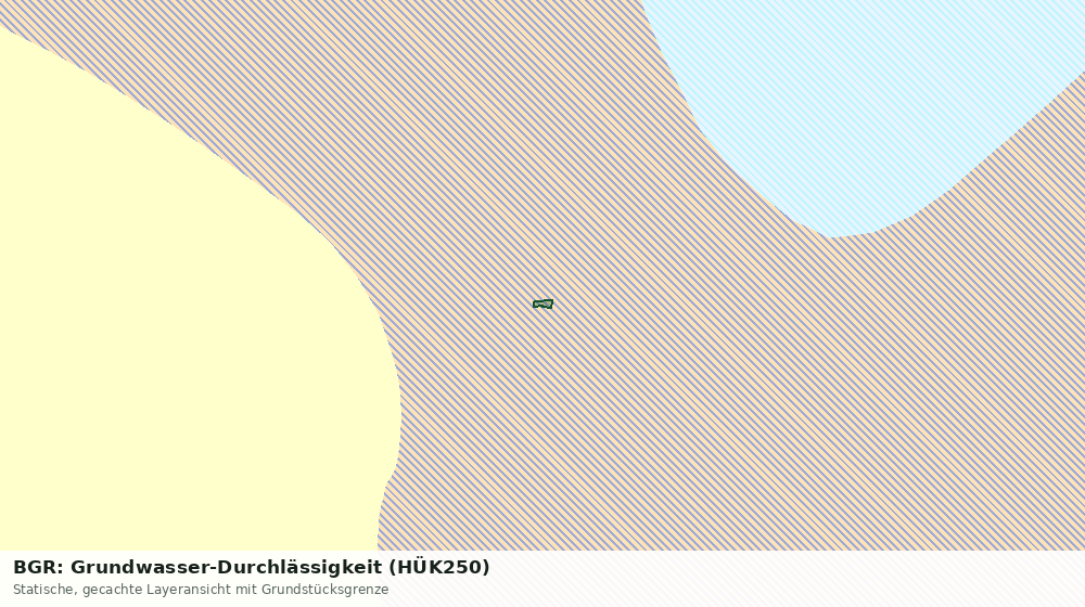 Statische Kartenansicht: BGR: Grundwasser-Durchlässigkeit (HÜK250)