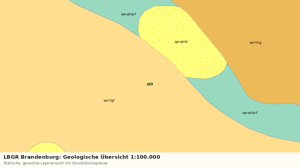 Statische Kartenansicht: LBGR Brandenburg: Geologische Übersicht 1:100.000