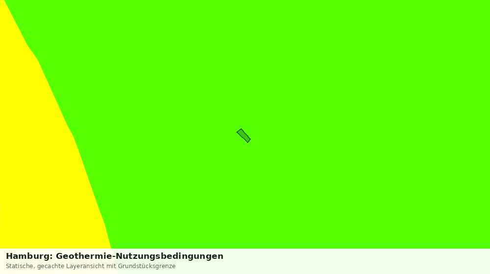 Statische Kartenansicht: Hamburg: Geothermie-Nutzungsbedingungen