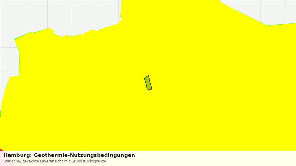 Statische Kartenansicht: Hamburg: Geothermie-Nutzungsbedingungen