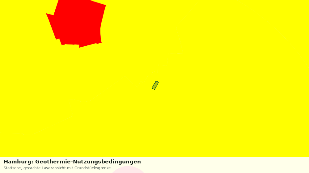 Statische Kartenansicht: Hamburg: Geothermie-Nutzungsbedingungen