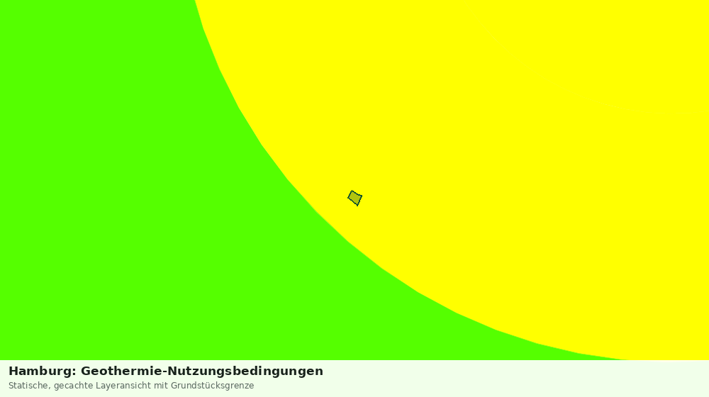 Statische Kartenansicht: Hamburg: Geothermie-Nutzungsbedingungen