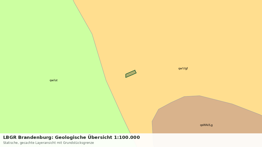 Statische Kartenansicht: LBGR Brandenburg: Geologische Übersicht 1:100.000