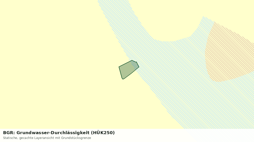 Statische Kartenansicht: BGR: Grundwasser-Durchlässigkeit (HÜK250)