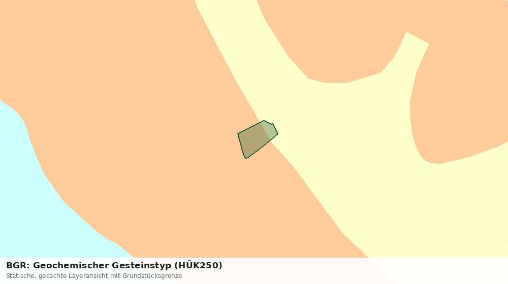 Statische Kartenansicht: BGR: Geochemischer Gesteinstyp (HÜK250)