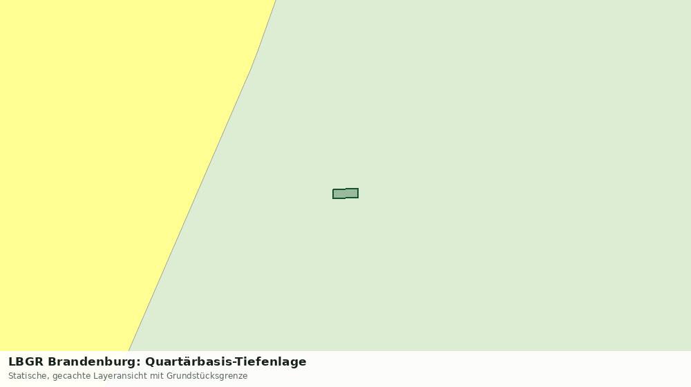 Statische Kartenansicht: LBGR Brandenburg: Quartärbasis-Tiefenlage