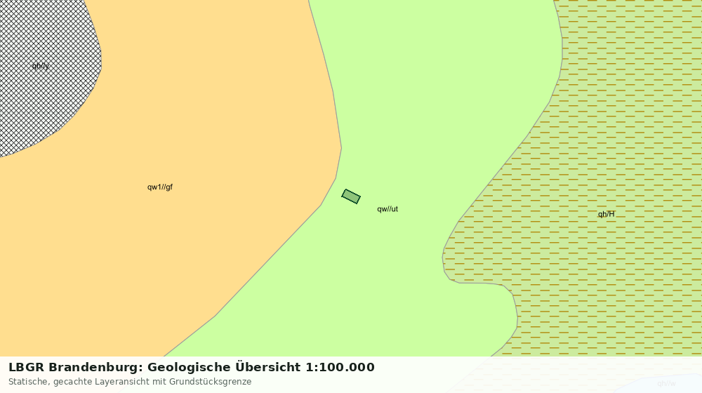 Statische Kartenansicht: LBGR Brandenburg: Geologische Übersicht 1:100.000