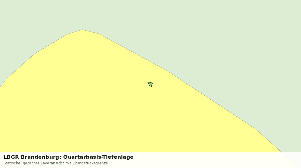 Statische Kartenansicht: LBGR Brandenburg: Quartärbasis-Tiefenlage