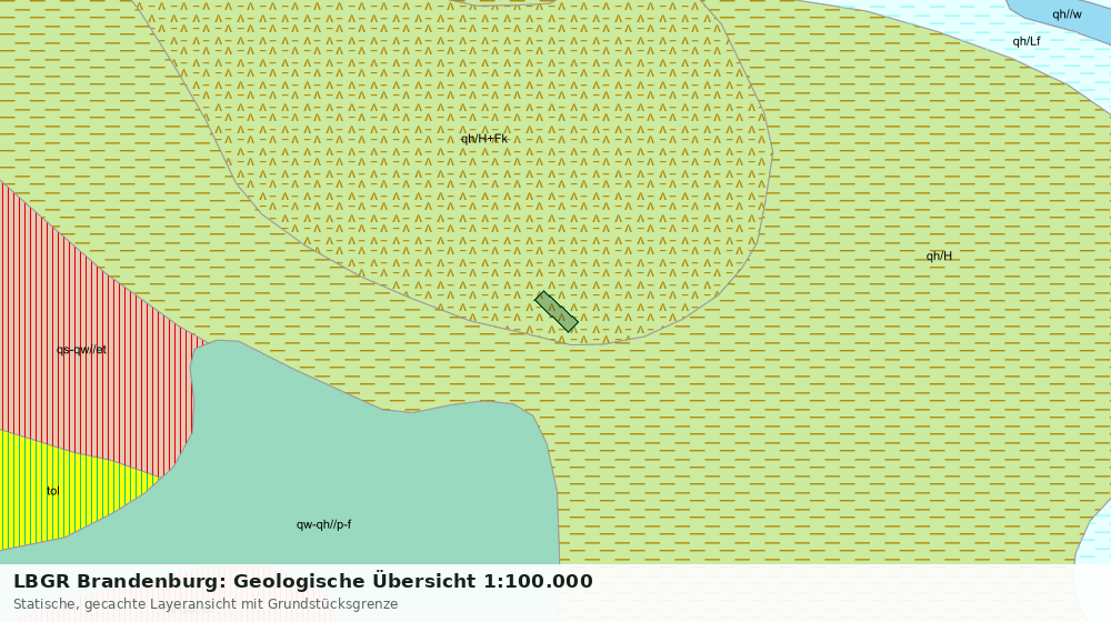 Statische Kartenansicht: LBGR Brandenburg: Geologische Übersicht 1:100.000
