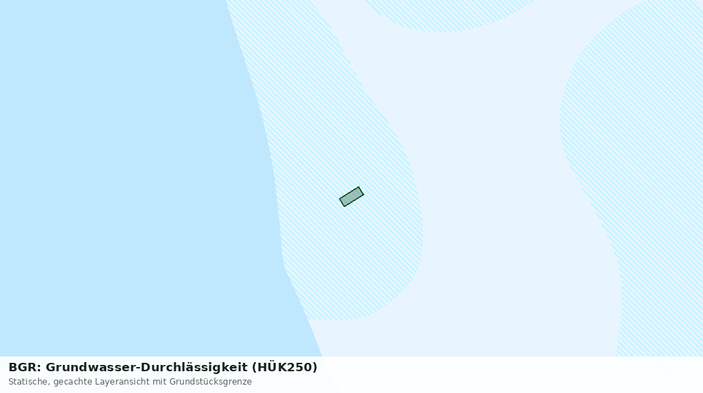 Statische Kartenansicht: BGR: Grundwasser-Durchlässigkeit (HÜK250)