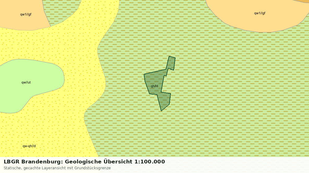 Statische Kartenansicht: LBGR Brandenburg: Geologische Übersicht 1:100.000