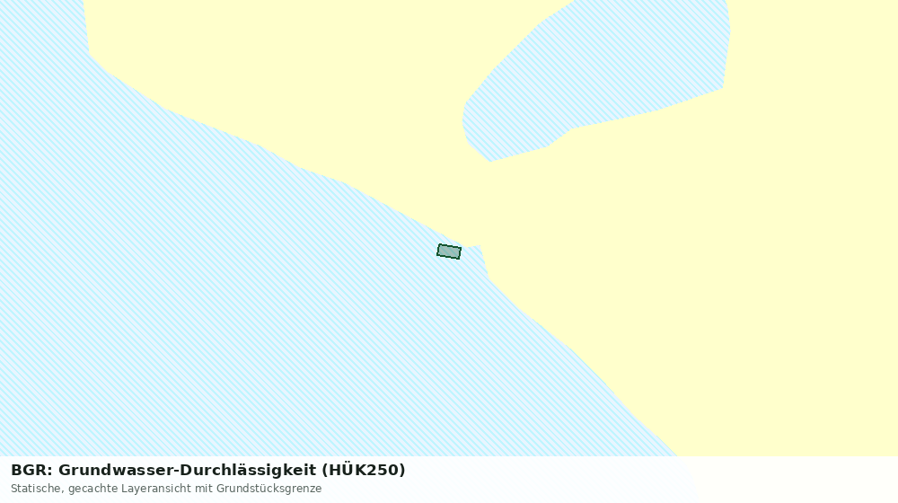 Statische Kartenansicht: BGR: Grundwasser-Durchlässigkeit (HÜK250)