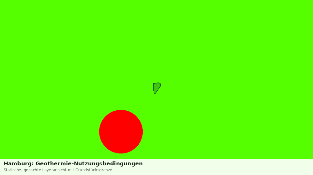 Statische Kartenansicht: Hamburg: Geothermie-Nutzungsbedingungen