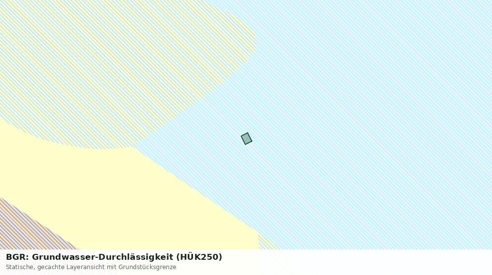 Statische Kartenansicht: BGR: Grundwasser-Durchlässigkeit (HÜK250)