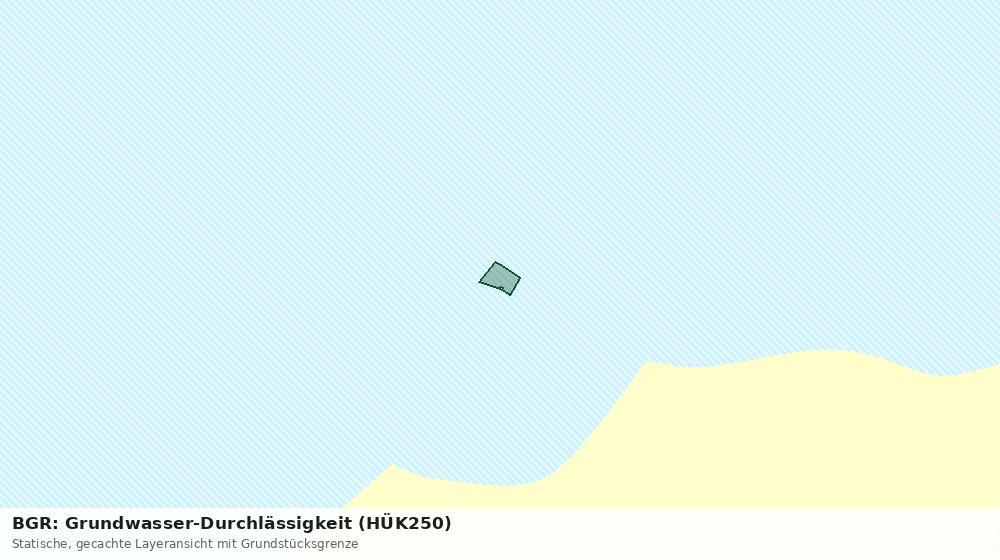Statische Kartenansicht: BGR: Grundwasser-Durchlässigkeit (HÜK250)