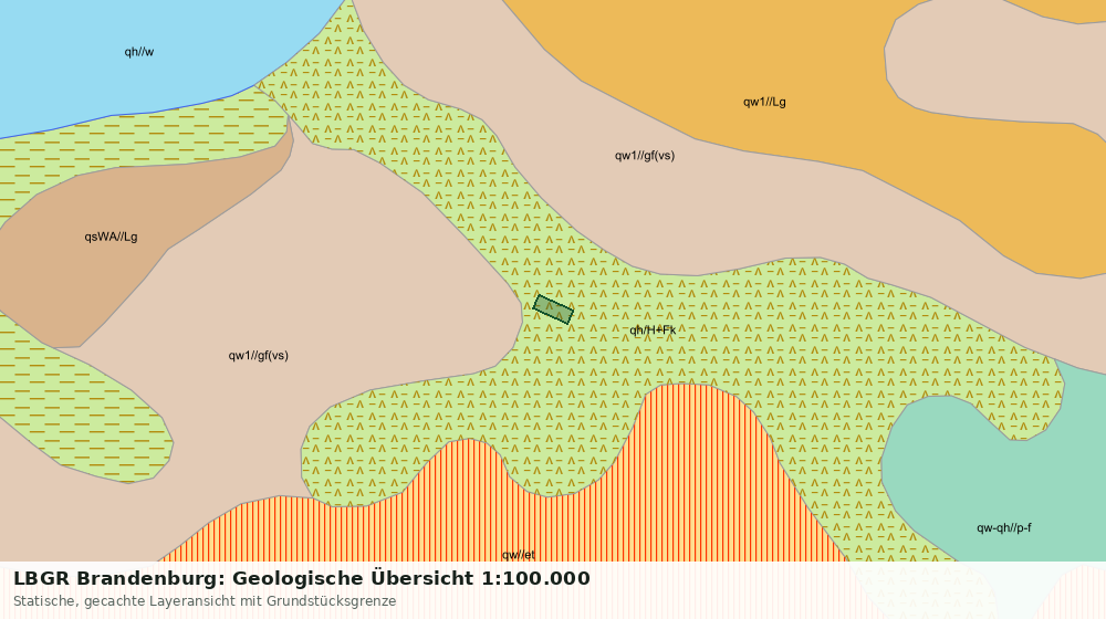 Statische Kartenansicht: LBGR Brandenburg: Geologische Übersicht 1:100.000