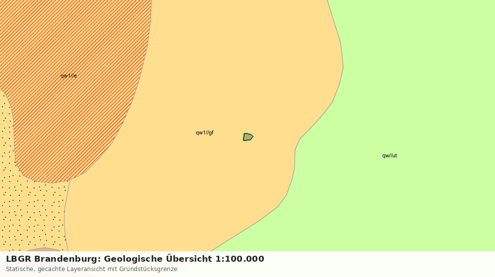 Statische Kartenansicht: LBGR Brandenburg: Geologische Übersicht 1:100.000