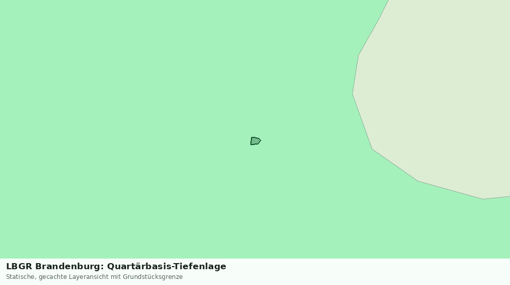 Statische Kartenansicht: LBGR Brandenburg: Quartärbasis-Tiefenlage