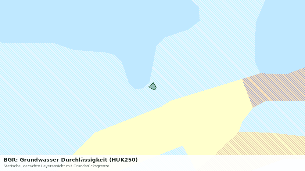 Statische Kartenansicht: BGR: Grundwasser-Durchlässigkeit (HÜK250)