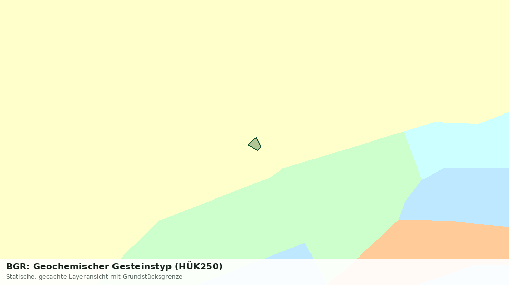 Statische Kartenansicht: BGR: Geochemischer Gesteinstyp (HÜK250)