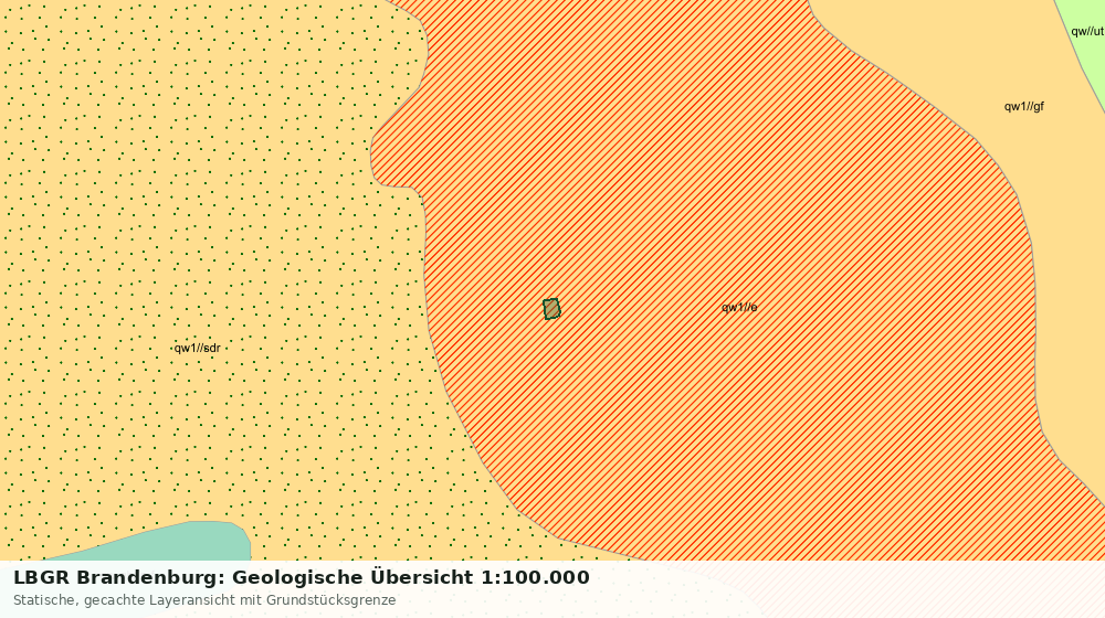 Statische Kartenansicht: LBGR Brandenburg: Geologische Übersicht 1:100.000