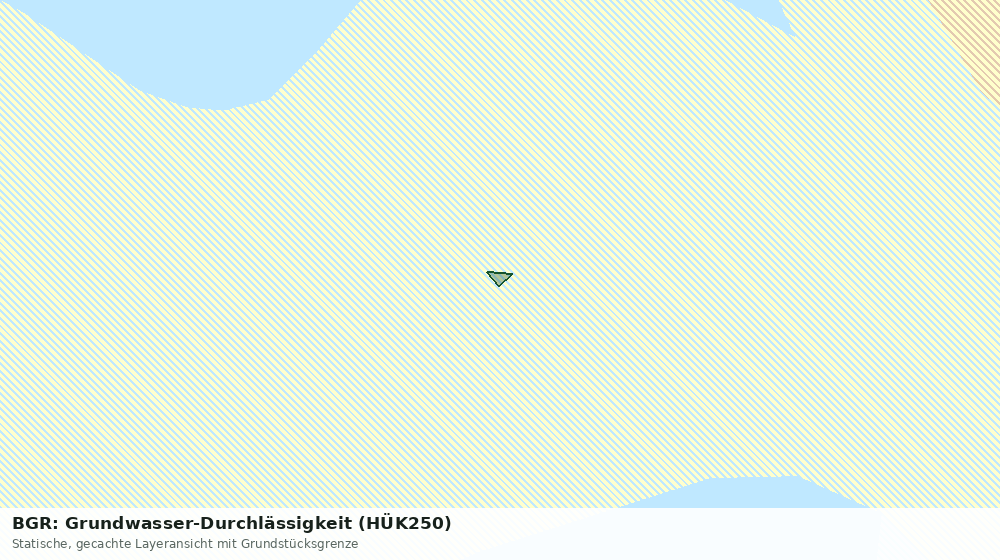 Statische Kartenansicht: BGR: Grundwasser-Durchlässigkeit (HÜK250)