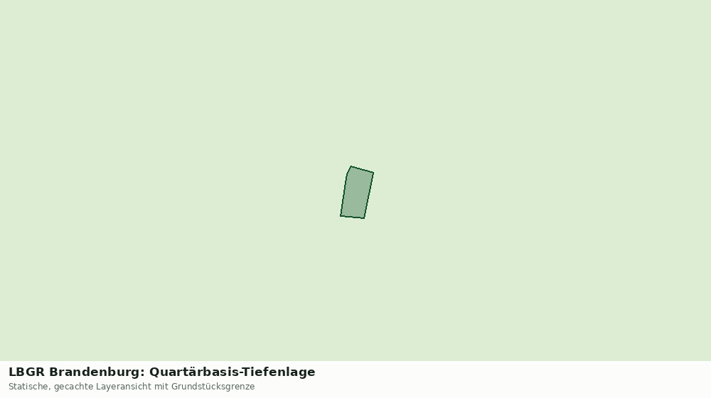 Statische Kartenansicht: LBGR Brandenburg: Quartärbasis-Tiefenlage