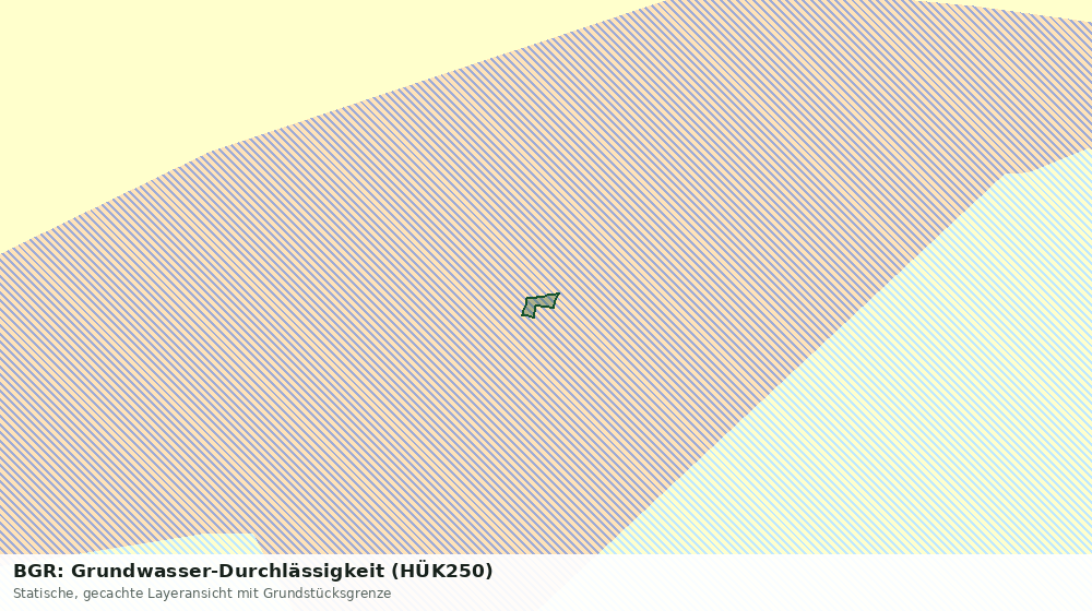 Statische Kartenansicht: BGR: Grundwasser-Durchlässigkeit (HÜK250)