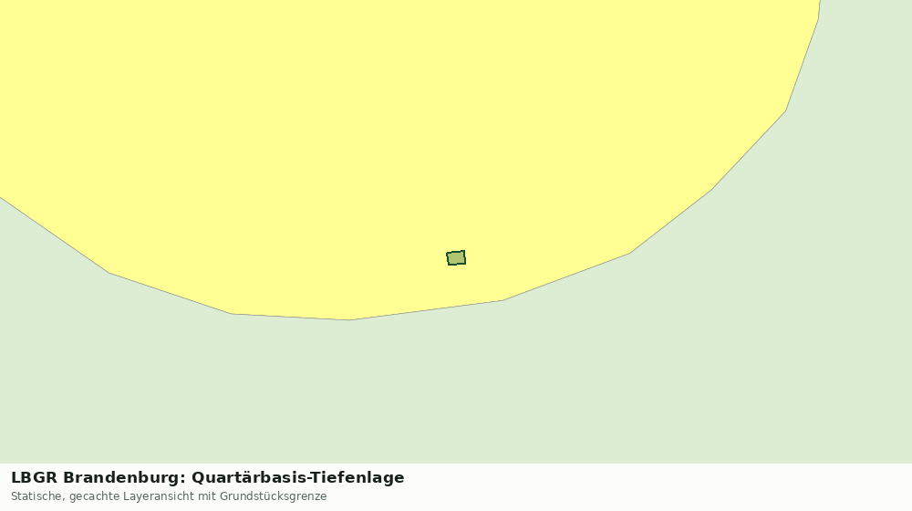 Statische Kartenansicht: LBGR Brandenburg: Quartärbasis-Tiefenlage