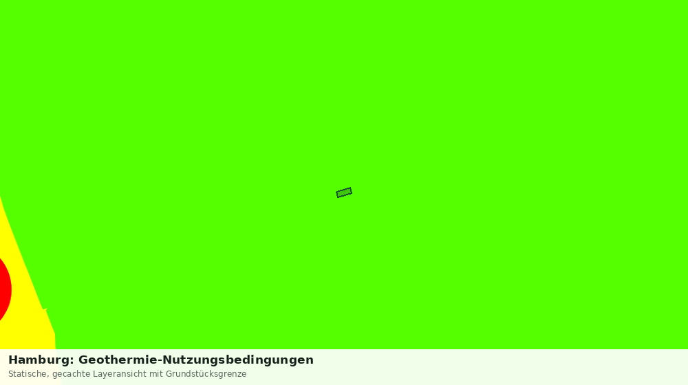 Statische Kartenansicht: Hamburg: Geothermie-Nutzungsbedingungen