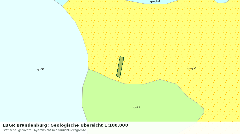 Statische Kartenansicht: LBGR Brandenburg: Geologische Übersicht 1:100.000