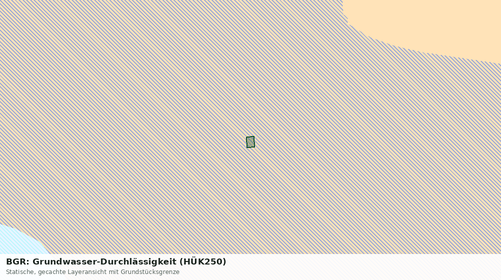 Statische Kartenansicht: BGR: Grundwasser-Durchlässigkeit (HÜK250)