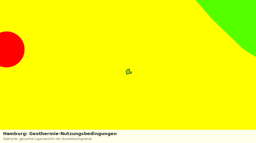 Statische Kartenansicht: Hamburg: Geothermie-Nutzungsbedingungen
