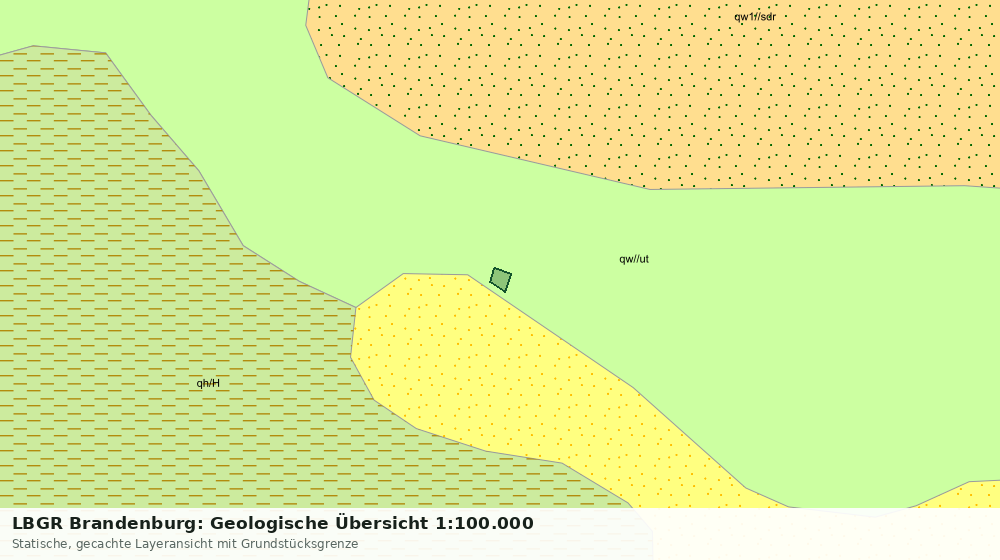 Statische Kartenansicht: LBGR Brandenburg: Geologische Übersicht 1:100.000