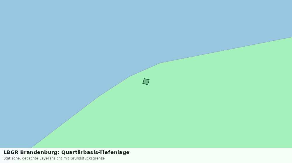Statische Kartenansicht: LBGR Brandenburg: Quartärbasis-Tiefenlage
