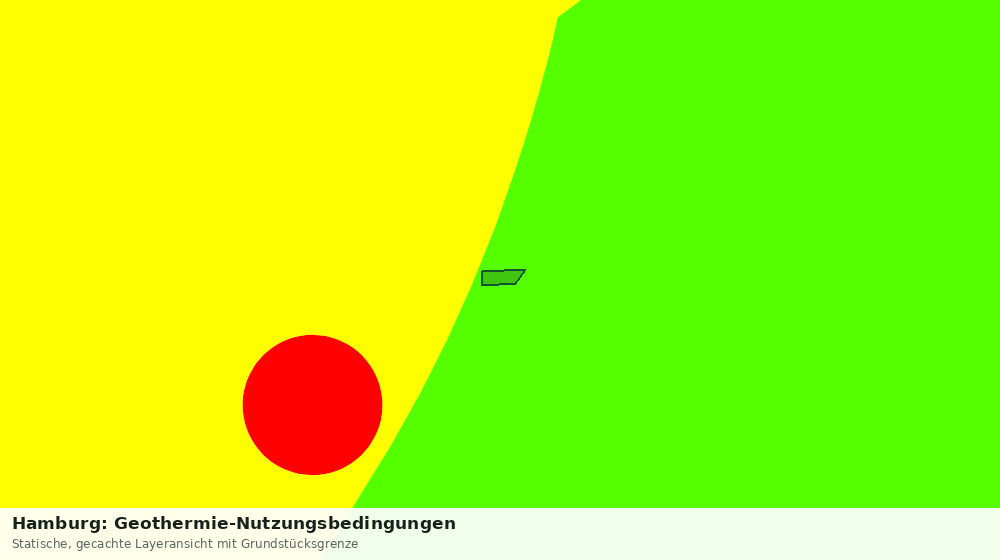 Statische Kartenansicht: Hamburg: Geothermie-Nutzungsbedingungen