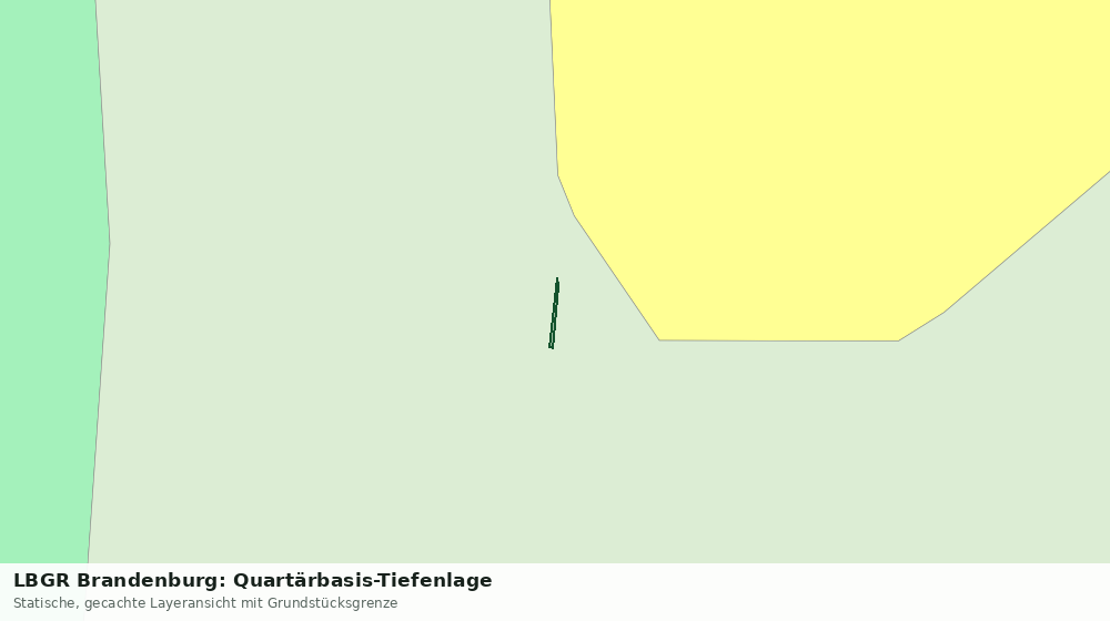 Statische Kartenansicht: LBGR Brandenburg: Quartärbasis-Tiefenlage
